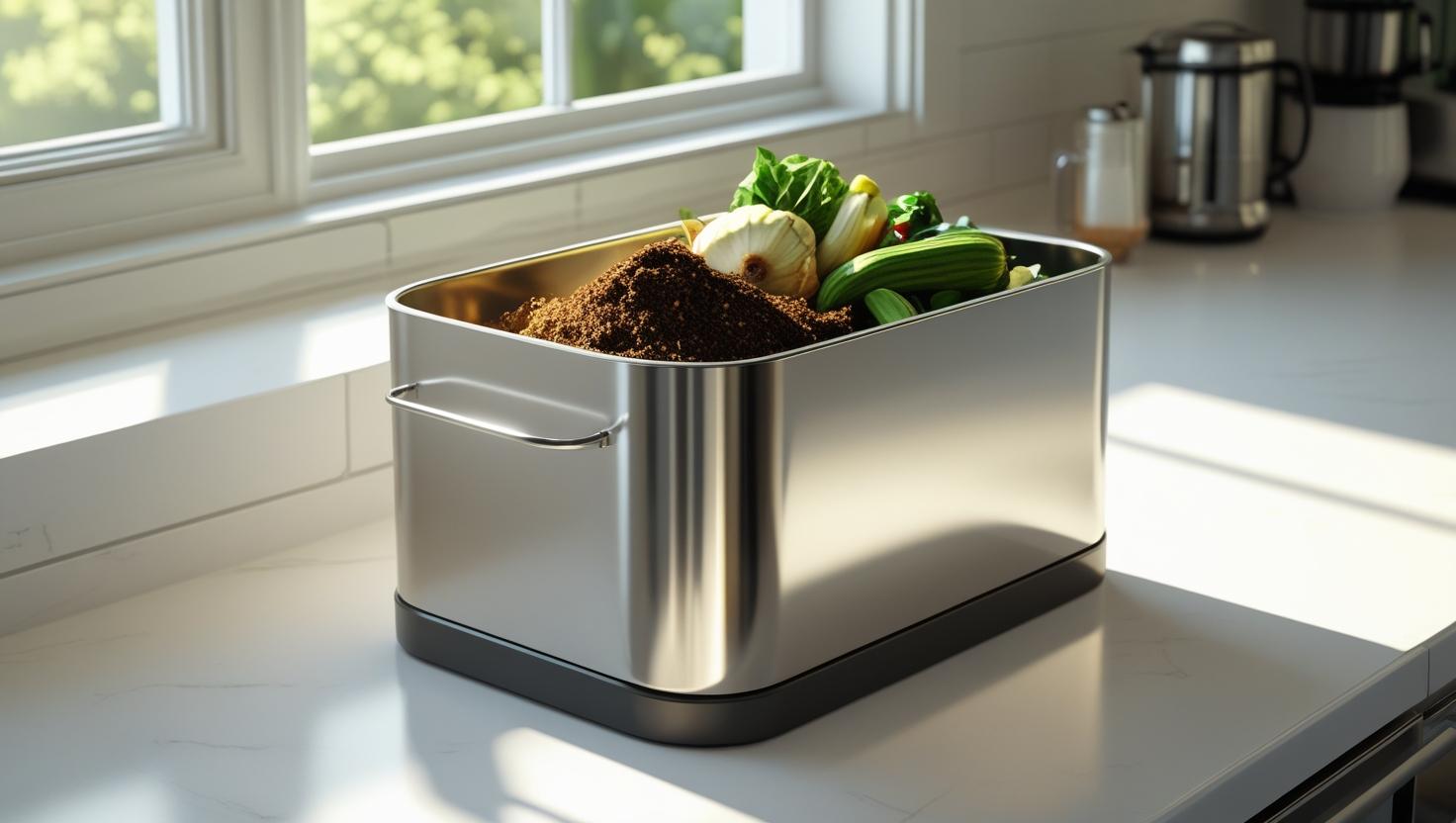 Compost Bin on Your Kitchen Counter